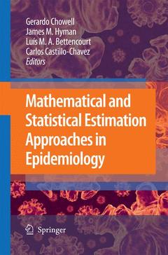 Couverture de l’ouvrage Mathematical and Statistical Estimation Approaches in Epidemiology