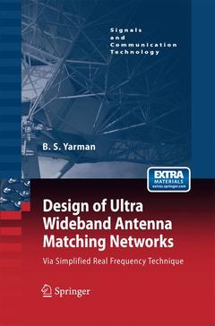 Cover of the book Design of Ultra Wideband Antenna Matching Networks