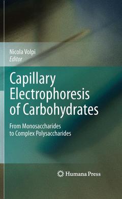 Cover of the book Capillary Electrophoresis of Carbohydrates