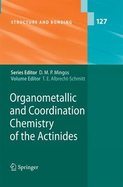 Couverture de l’ouvrage Organometallic and Coordination Chemistry of the Actinides