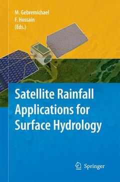 Couverture de l’ouvrage Satellite Rainfall Applications for Surface Hydrology