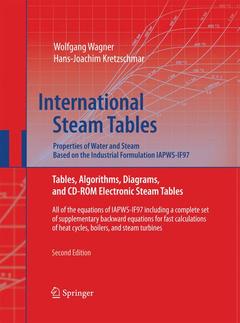 Couverture de l’ouvrage International Steam Tables - Properties of Water and Steam based on the Industrial Formulation IAPWS-IF97