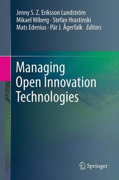 Couverture de l’ouvrage Managing Open Innovation Technologies