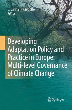 Cover of the book Developing Adaptation Policy and Practice in Europe: Multi-level Governance of Climate Change
