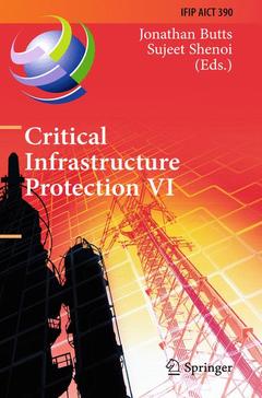 Couverture de l’ouvrage Critical Infrastructure Protection VI