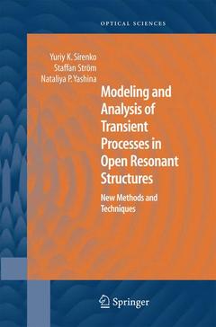 Cover of the book Modeling and Analysis of Transient Processes in Open Resonant Structures
