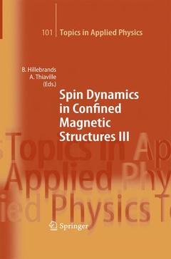 Couverture de l’ouvrage Spin Dynamics in Confined Magnetic Structures III