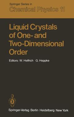 Couverture de l’ouvrage Liquid Crystals of One- and Two-Dimensional Order