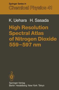 Couverture de l’ouvrage High Resolution Spectral Atlas of Nitrogen Dioxide 559-597 nm
