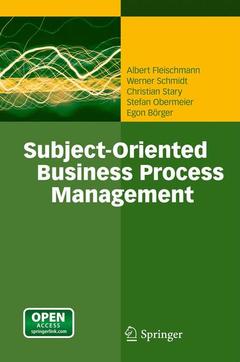 Couverture de l’ouvrage Subject-Oriented Business Process Management