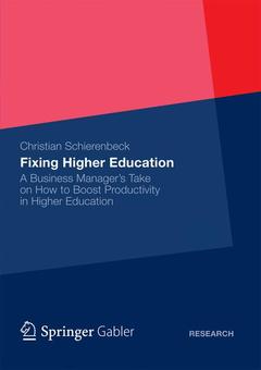 Couverture de l’ouvrage Fixing Higher Education