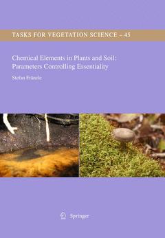 Couverture de l’ouvrage Chemical Elements in Plants and Soil: Parameters Controlling Essentiality