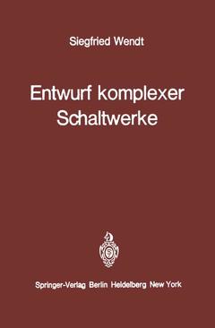 Cover of the book Entwurf komplexer Schaltwerke