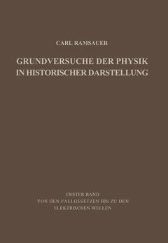 Cover of the book Grundversuche der Physik in Historischer Darstellung