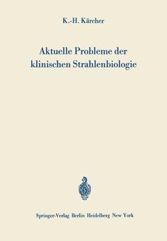 Cover of the book Aktuelle Probleme der klinischen Strahlenbiologie