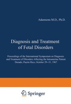 Couverture de l’ouvrage Diagnosis and Treatment of Fetal Disorders