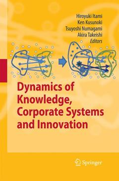 Couverture de l’ouvrage Dynamics of Knowledge, Corporate Systems and Innovation