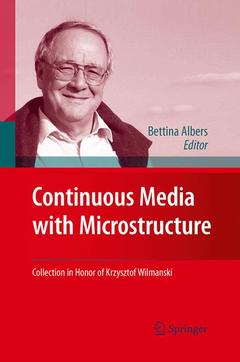 Couverture de l’ouvrage Continuous Media with Microstructure
