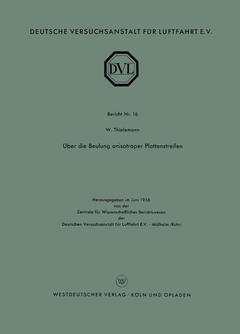 Couverture de l’ouvrage Über die Beulung anisotroper Plattenstreifen