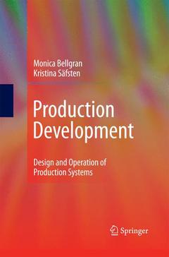 Couverture de l’ouvrage Production Development