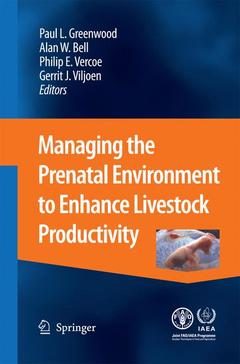Couverture de l’ouvrage Managing the Prenatal Environment to Enhance Livestock Productivity