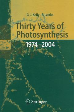 Couverture de l’ouvrage Thirty Years of Photosynthesis