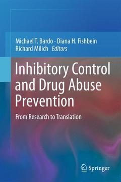Couverture de l’ouvrage Inhibitory Control and Drug Abuse Prevention