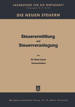 Couverture de l’ouvrage Steuerermittlung und Steuerveranlagung