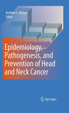 Couverture de l’ouvrage Epidemiology, Pathogenesis, and Prevention of Head and Neck Cancer