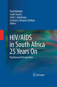 Couverture de l’ouvrage HIV/AIDS in South Africa 25 Years On