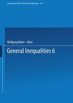 Couverture de l’ouvrage General Inequalities 6