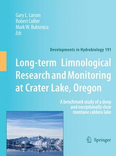 Couverture de l’ouvrage Long-term Limnological Research and Monitoring at Crater Lake, Oregon