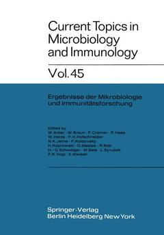 Couverture de l’ouvrage Current Topics in Microbiology and Immunology