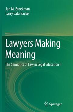 Cover of the book Lawyers Making Meaning