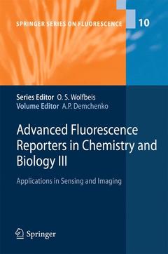 Couverture de l’ouvrage Advanced Fluorescence Reporters in Chemistry and Biology III