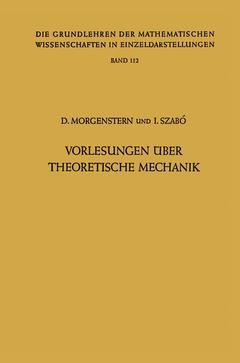 Couverture de l’ouvrage Vorlesungen Über Theoretische Mechanik