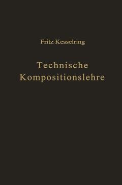 Couverture de l’ouvrage Technische Kompositionslehre