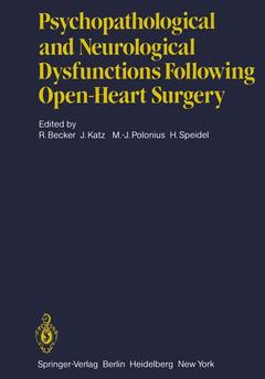 Couverture de l’ouvrage Psychopathological and Neurological Dysfunctions Following Open-Heart Surgery