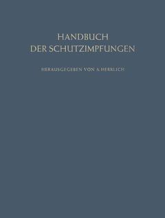 Couverture de l’ouvrage Handbuch der Schutzimpfungen