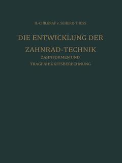 Couverture de l’ouvrage Die Entwicklung der Zahnrad-Technik