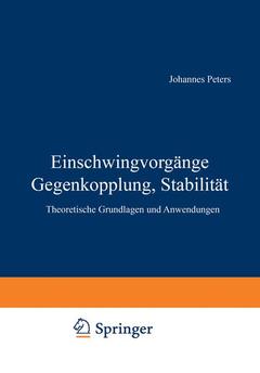 Couverture de l’ouvrage Einschwingvorgänge Gegenkopplung, Stabilität