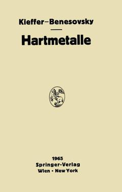 Couverture de l’ouvrage Hartmetalle
