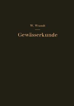 Couverture de l’ouvrage Gewässerkunde