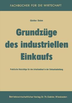Couverture de l’ouvrage Grundzüge des industriellen Einkaufs