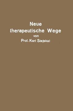Couverture de l’ouvrage Neue therapeutische Wege