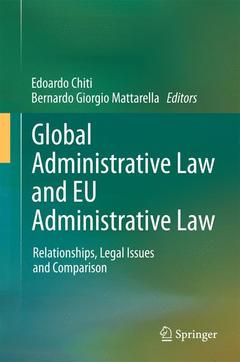 Couverture de l’ouvrage Global Administrative Law and EU Administrative Law
