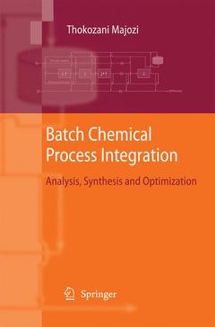Couverture de l’ouvrage Batch Chemical Process Integration