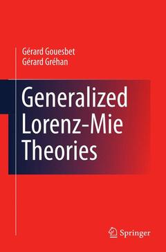 Couverture de l’ouvrage Generalized Lorenz-Mie Theories