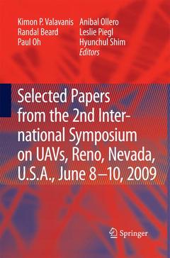 Couverture de l’ouvrage Selected papers from the 2nd International Symposium on UAVs, Reno, U.S.A. June 8-10, 2009