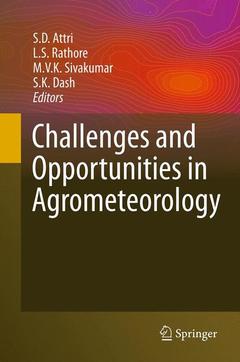 Couverture de l’ouvrage Challenges and Opportunities in Agrometeorology